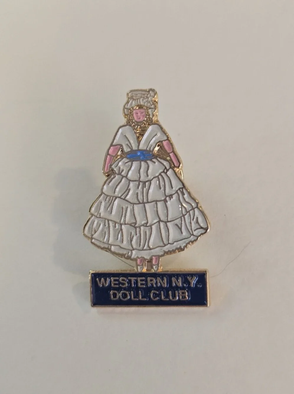 Western N.Y. Doll Club Enamel Doll Pin